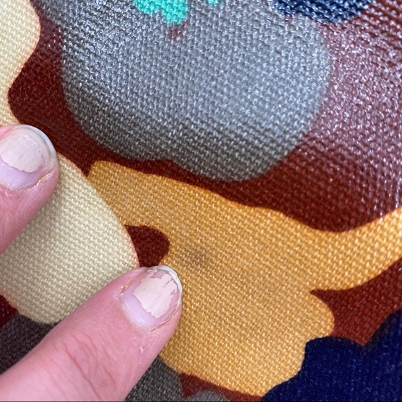 FOSSIL Key Per Canvas Coated Tote Floral Large - Picture 5 of 16